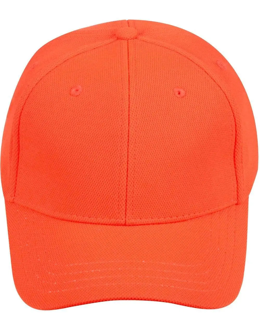 Pique Mesh Cap CH77 Active Wear Australian Industrial Wear Fluoro Orange One size